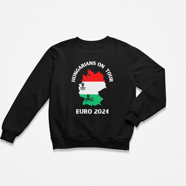 Unisex környakú pulóver - Hungarians on Tour